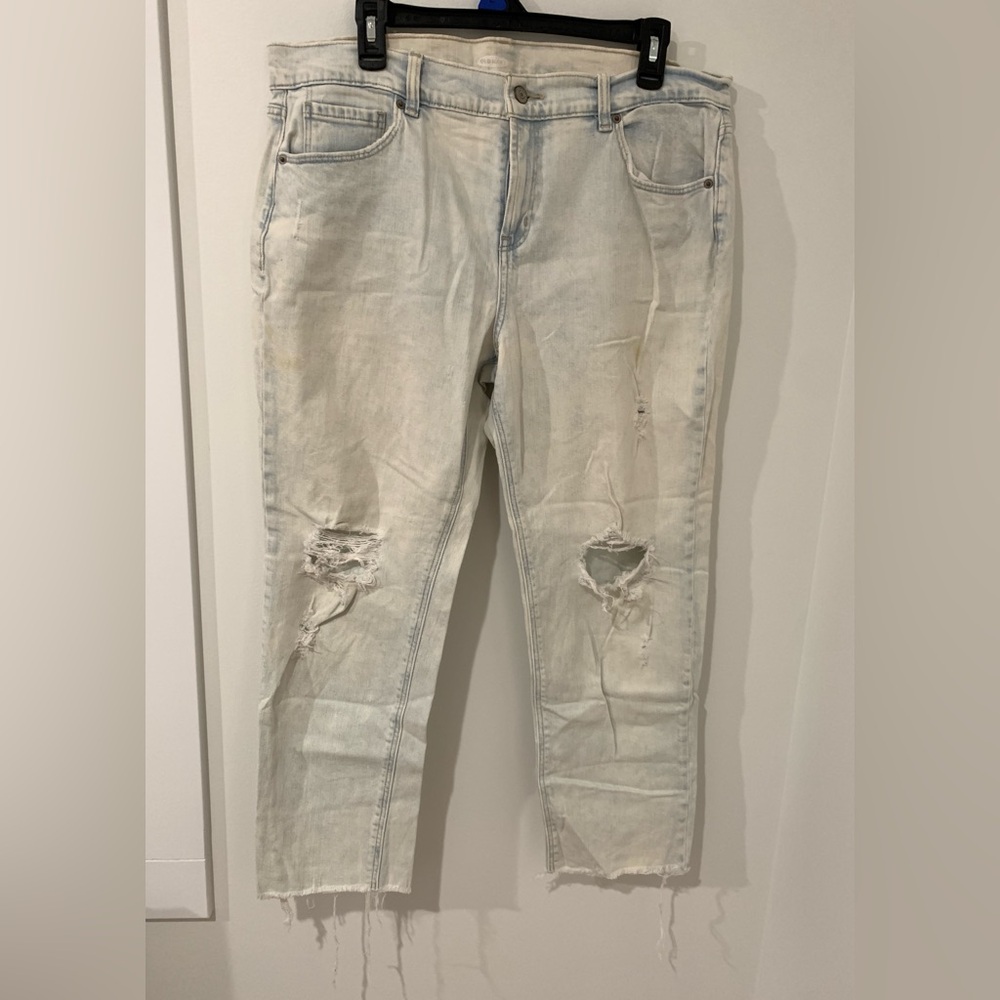 light ripped jeans